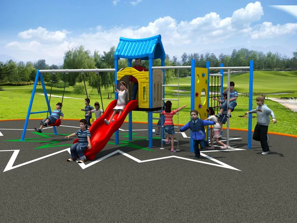 Luxury and Popular Kids Garden Playground Swing and Slide